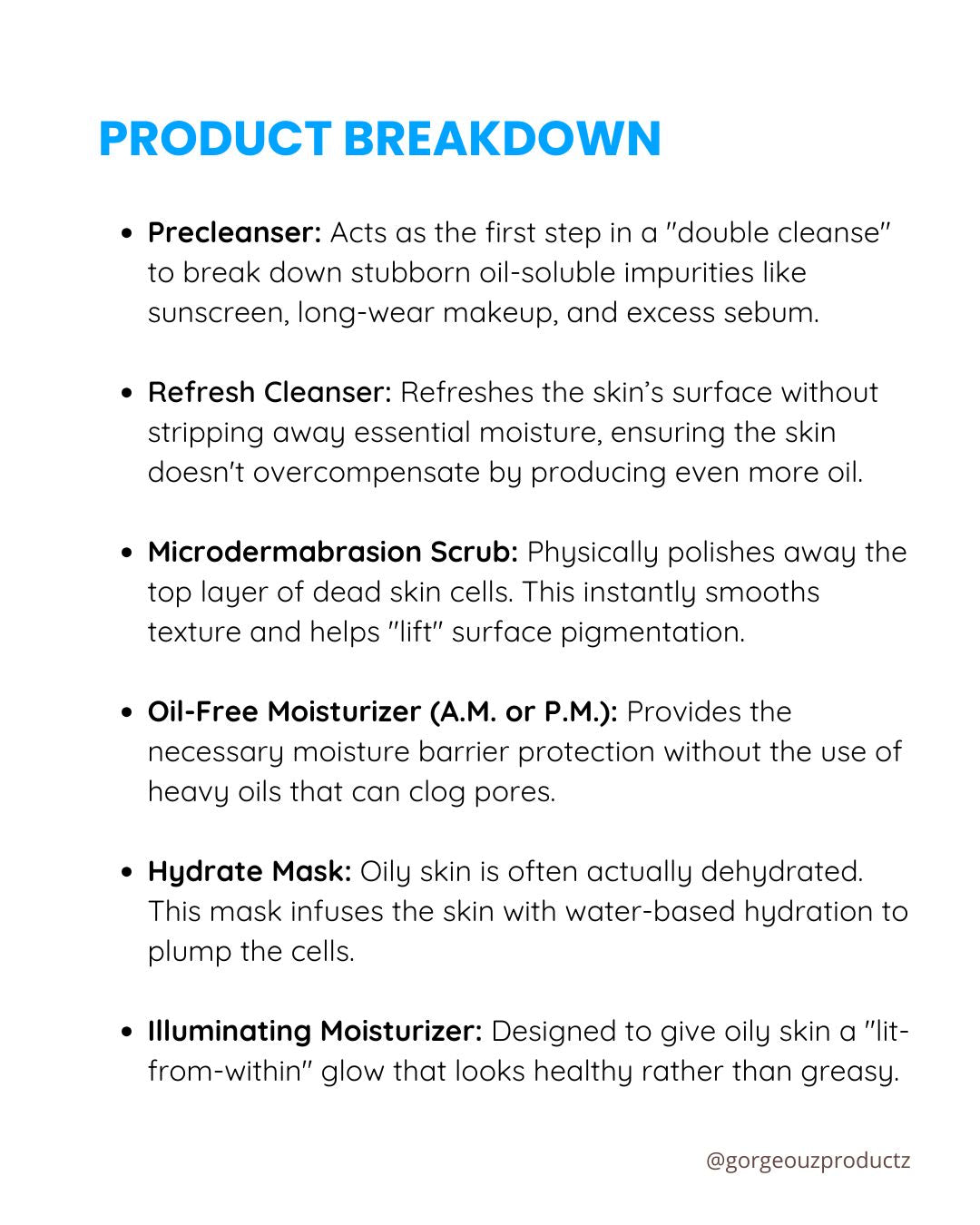 GORGEOUZ OILY SKIN TREATMENT